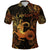 Custom Capricorn Zodiac Polynesian Polo Shirt Unique Style Gold LT8 - Wonder Print Shop