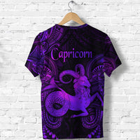 Capricorn Zodiac Polynesian T Shirt Unique Style Purple LT8 - Wonder Print Shop