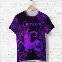 Capricorn Zodiac Polynesian T Shirt Unique Style Purple LT8 - Wonder Print Shop