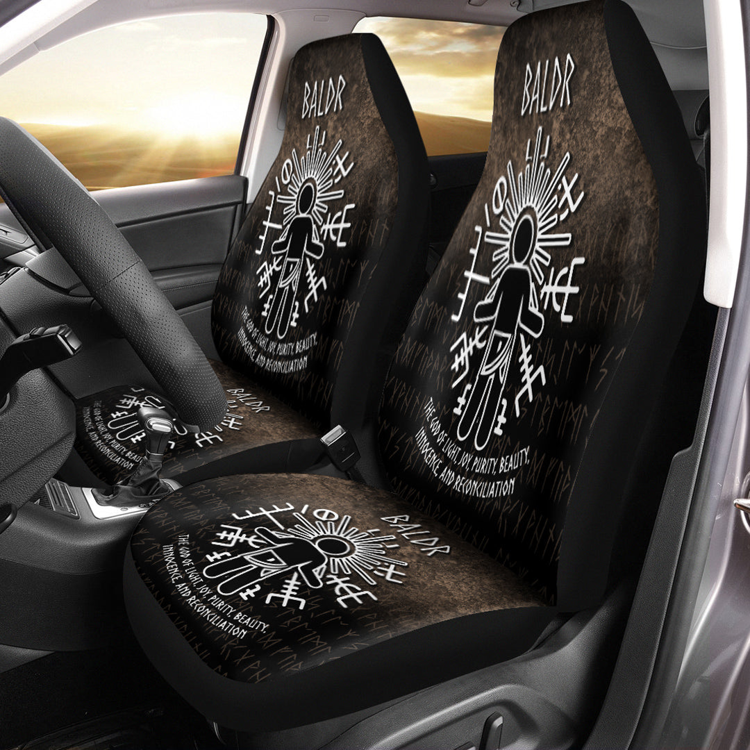 Wonder Print Shop Car Seat Covers - Baldr God Car Seat Covers RLT12 - Wonder Print Shop