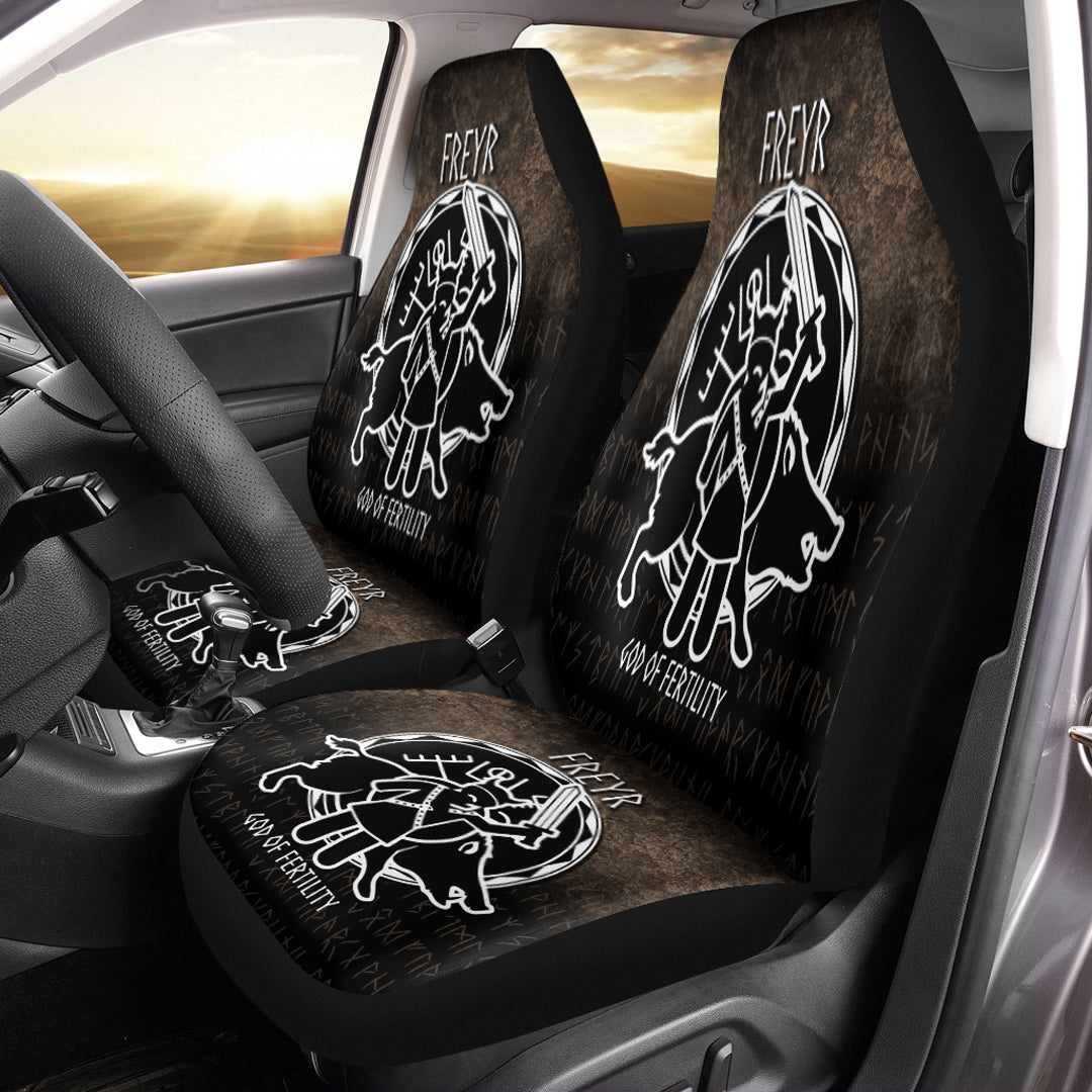 Wonder Print Shop Car Seat Covers - Freyr God Of Fertility Car Seat Covers RLT12 - Wonder Print Shop