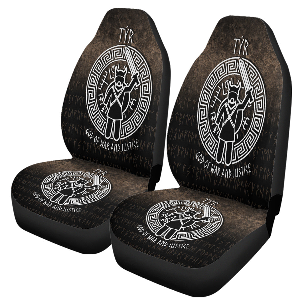 Wonder Print Shop Car Seat Covers - Tyr God Of War and Justice Car Seat Covers RLT12 - Wonder Print Shop