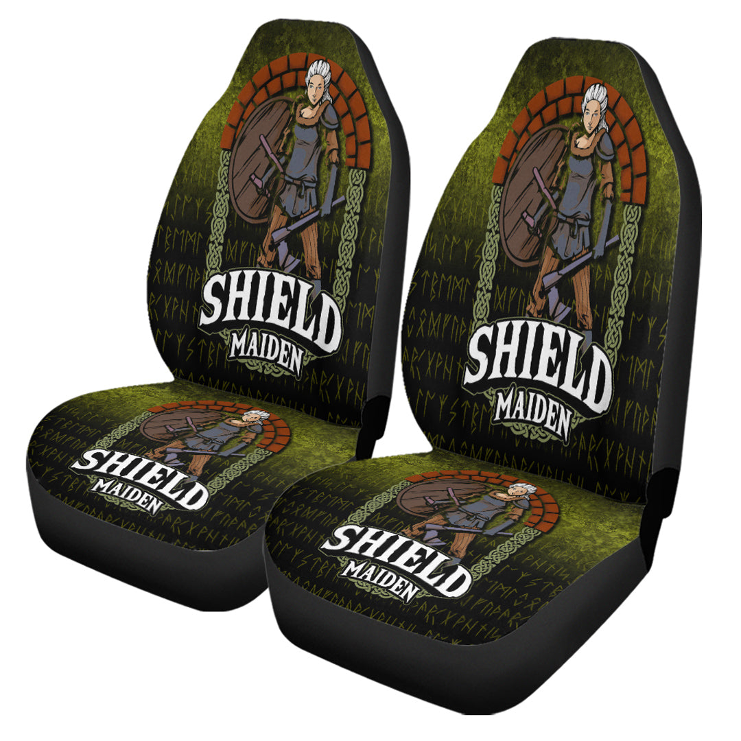Viking Car Seat Covers Viking Shield Maiden Car Seat Covers RLT12 - Wonder Print Shop