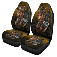Viking Car Seat Covers Viking Warrior Odin Valhalla Raven Car Seat Covers RLT12 - Wonder Print Shop