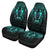 Viking Car Seat Covers Nordic Warrior Valhalla Norse Cyan Version Car Seat Covers RLT12 - Wonder Print Shop