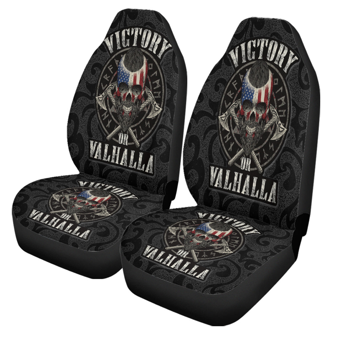 Viking Car Seat Covers Victory or Valhalla Special Version Car Seat Covers RLT12 - Wonder Print Shop