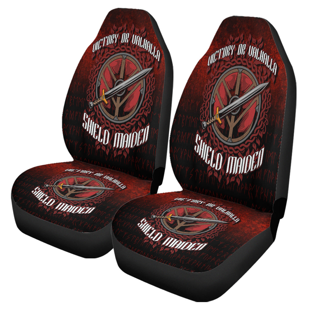 Viking Car Seat Covers Victory or Valhalla Car Seat Covers RLT12 - Wonder Print Shop