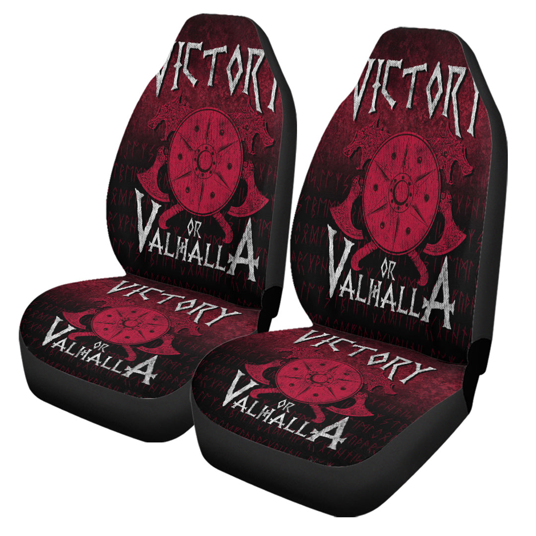 Viking Car Seat Covers Victory or Valhalla Car Seat Covers RLT12 - Wonder Print Shop