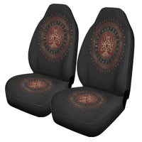 Viking Car Seat Covers Tree Of Life with Triquetra Car Seat Covers RLT12 - Wonder Print Shop
