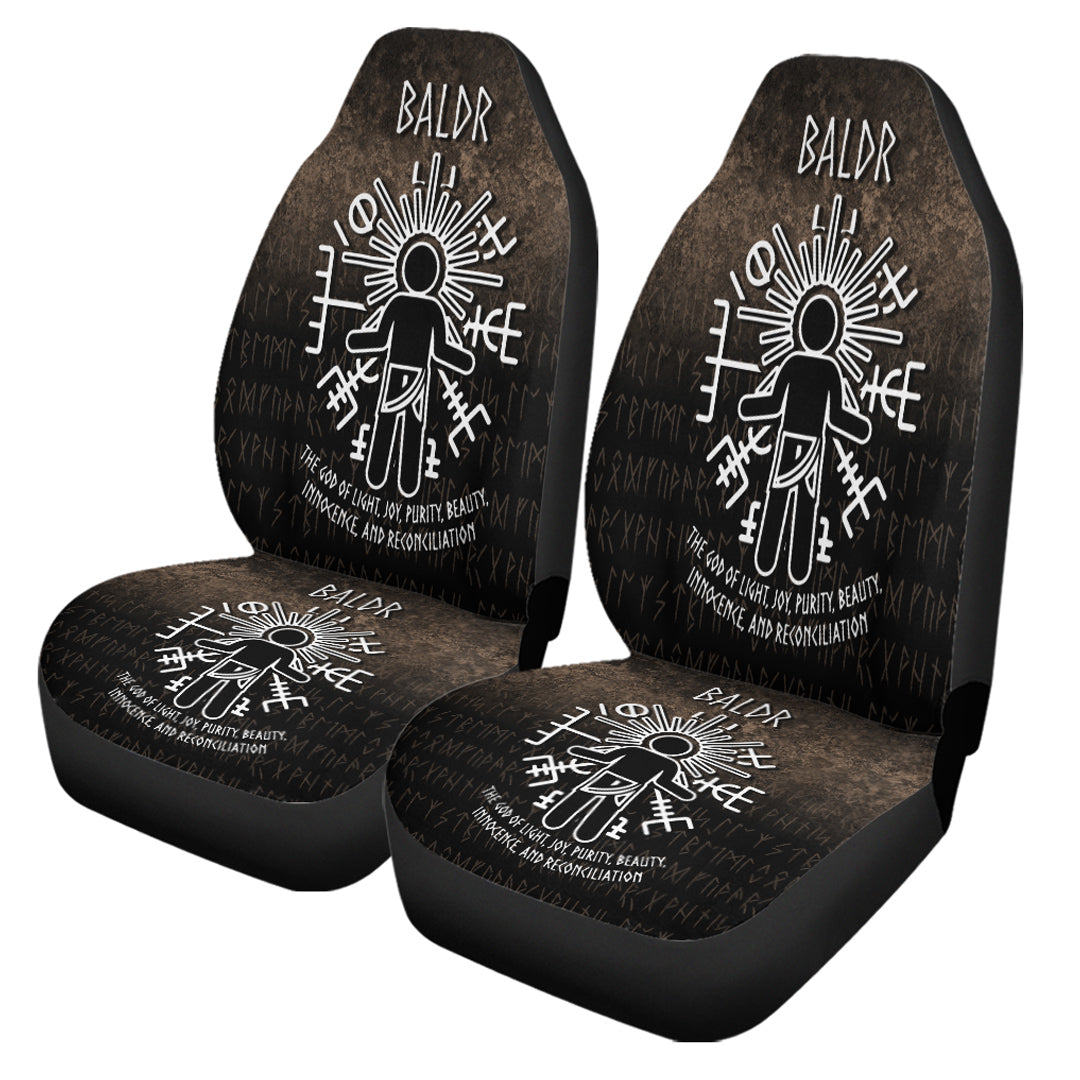 Wonder Print Shop Car Seat Covers - Baldr God Car Seat Covers RLT12 - Wonder Print Shop