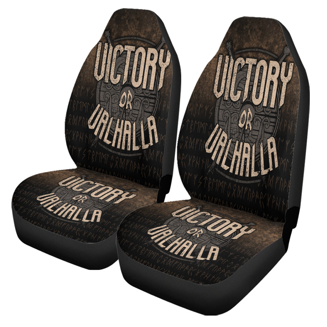 Wonder Print Shop Car Seat Covers - Victory or Valhalla Car Seat Covers RLT12 - Wonder Print Shop