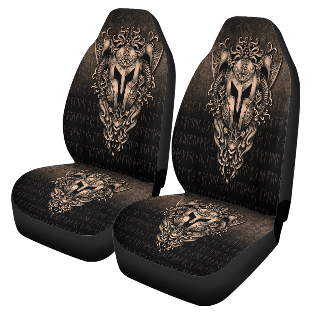Viking Car Seat Covers The Armor Of Viking Gold Version Car Seat Covers RLT12 - Wonder Print Shop