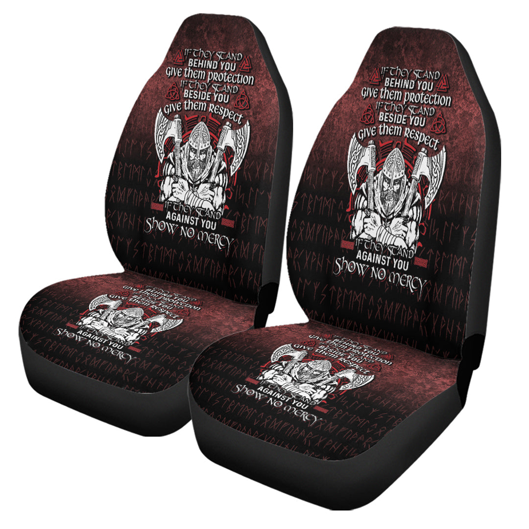 Wonder Print Shop Car Seat Covers - Against You Show No Mercy Car Seat Covers RLT12 - Wonder Print Shop