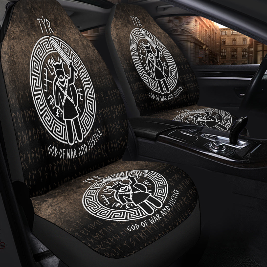 Wonder Print Shop Car Seat Covers - Tyr God Of War and Justice Car Seat Covers RLT12 - Wonder Print Shop