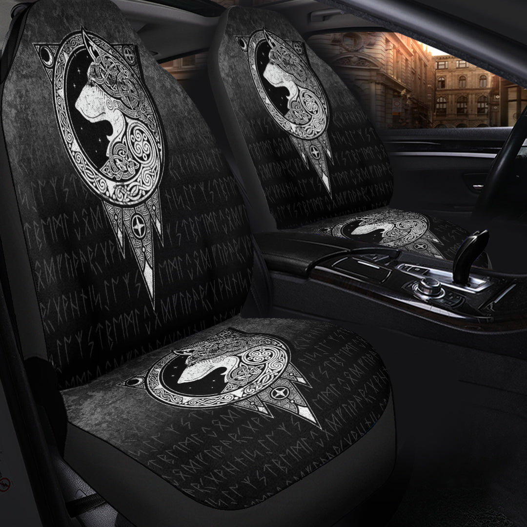 Viking Car Seat Covers Viking Norse Wolf Car Seat Covers RLT12 - Wonder Print Shop
