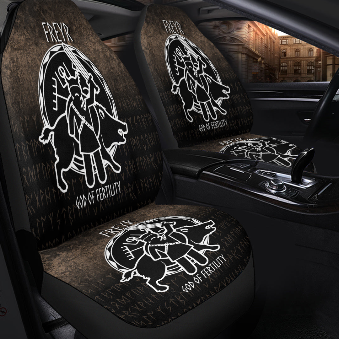Wonder Print Shop Car Seat Covers - Freyr God Of Fertility Car Seat Covers RLT12 - Wonder Print Shop
