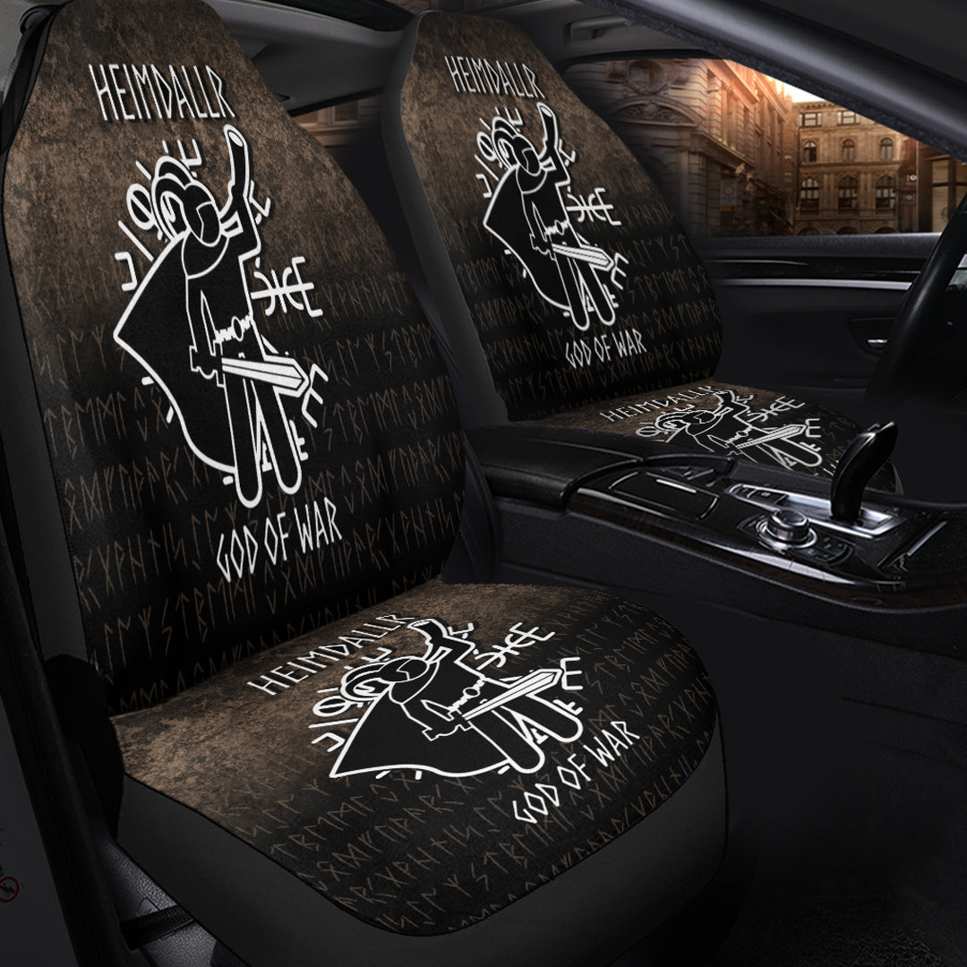 Wonder Print Shop Car Seat Covers - Heimdallr God Of War Car Seat Covers RLT12 - Wonder Print Shop