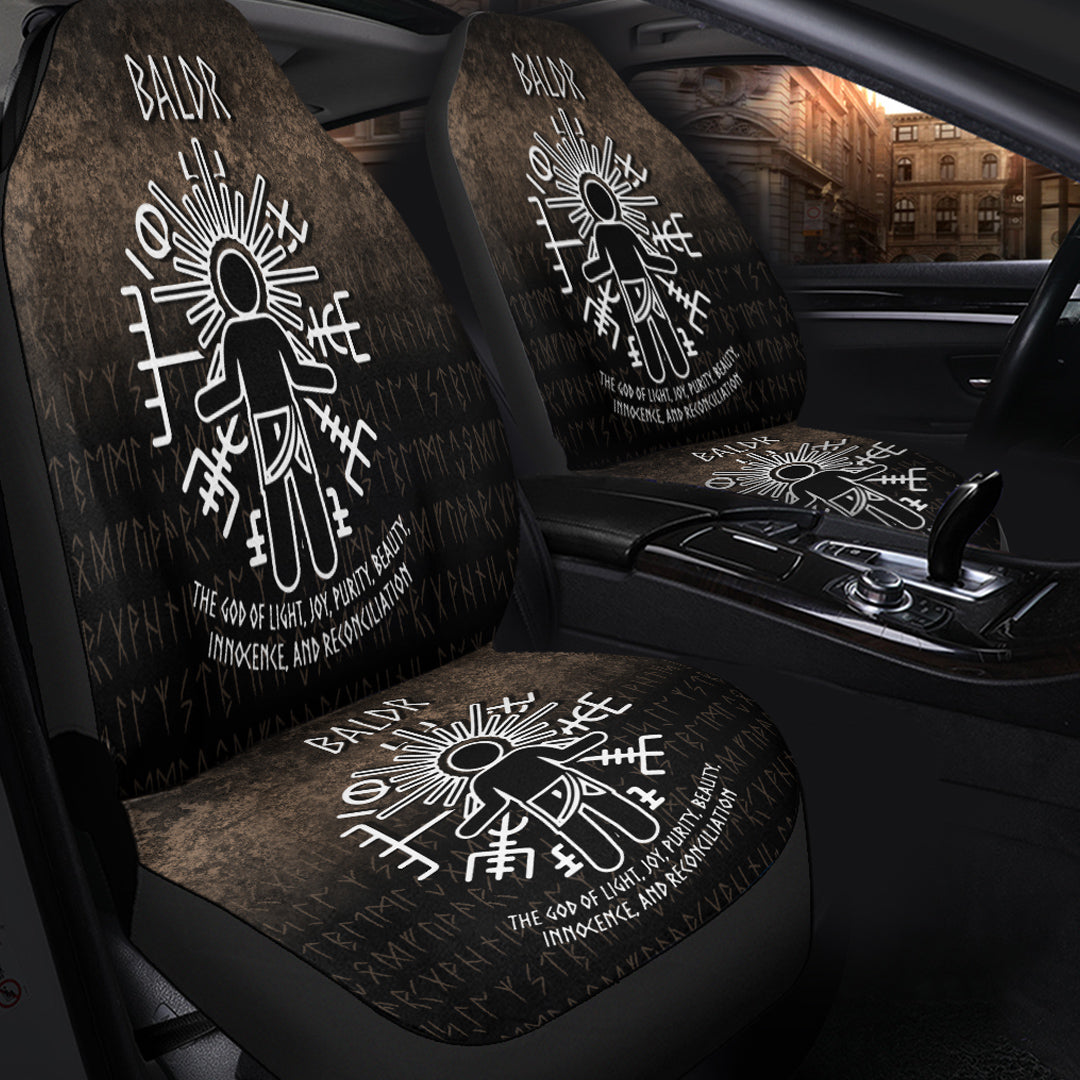 Wonder Print Shop Car Seat Covers - Baldr God Car Seat Covers RLT12 - Wonder Print Shop