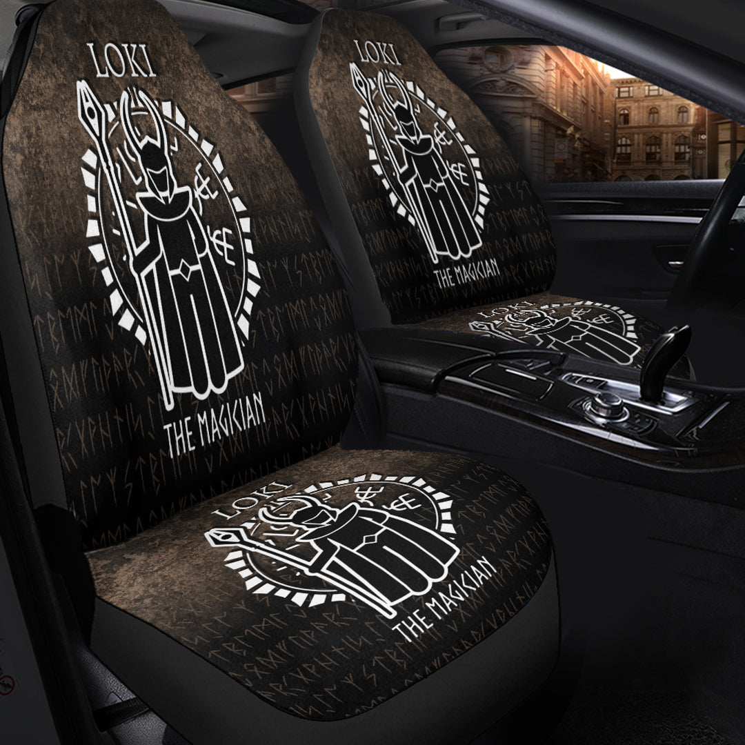 Wonder Print Shop Car Seat Covers - Loki The Magician Car Seat Covers RLT12 - Wonder Print Shop