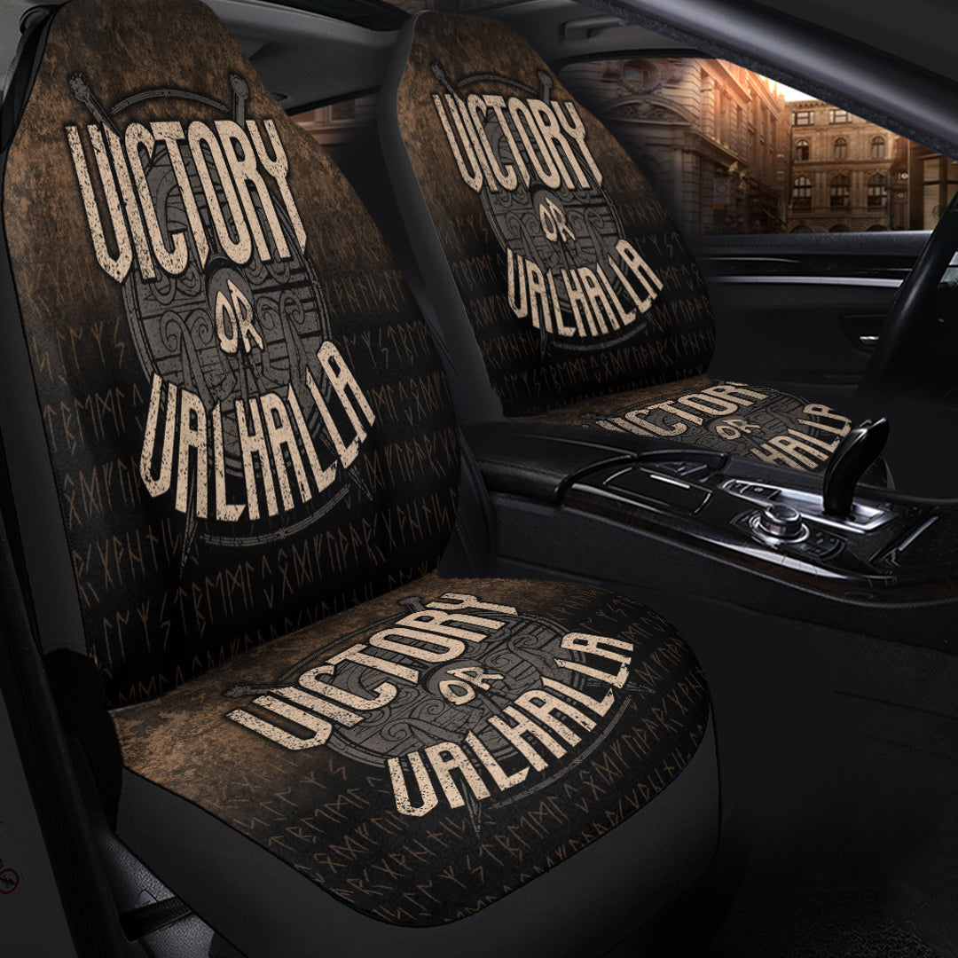 Wonder Print Shop Car Seat Covers - Victory or Valhalla Car Seat Covers RLT12 - Wonder Print Shop