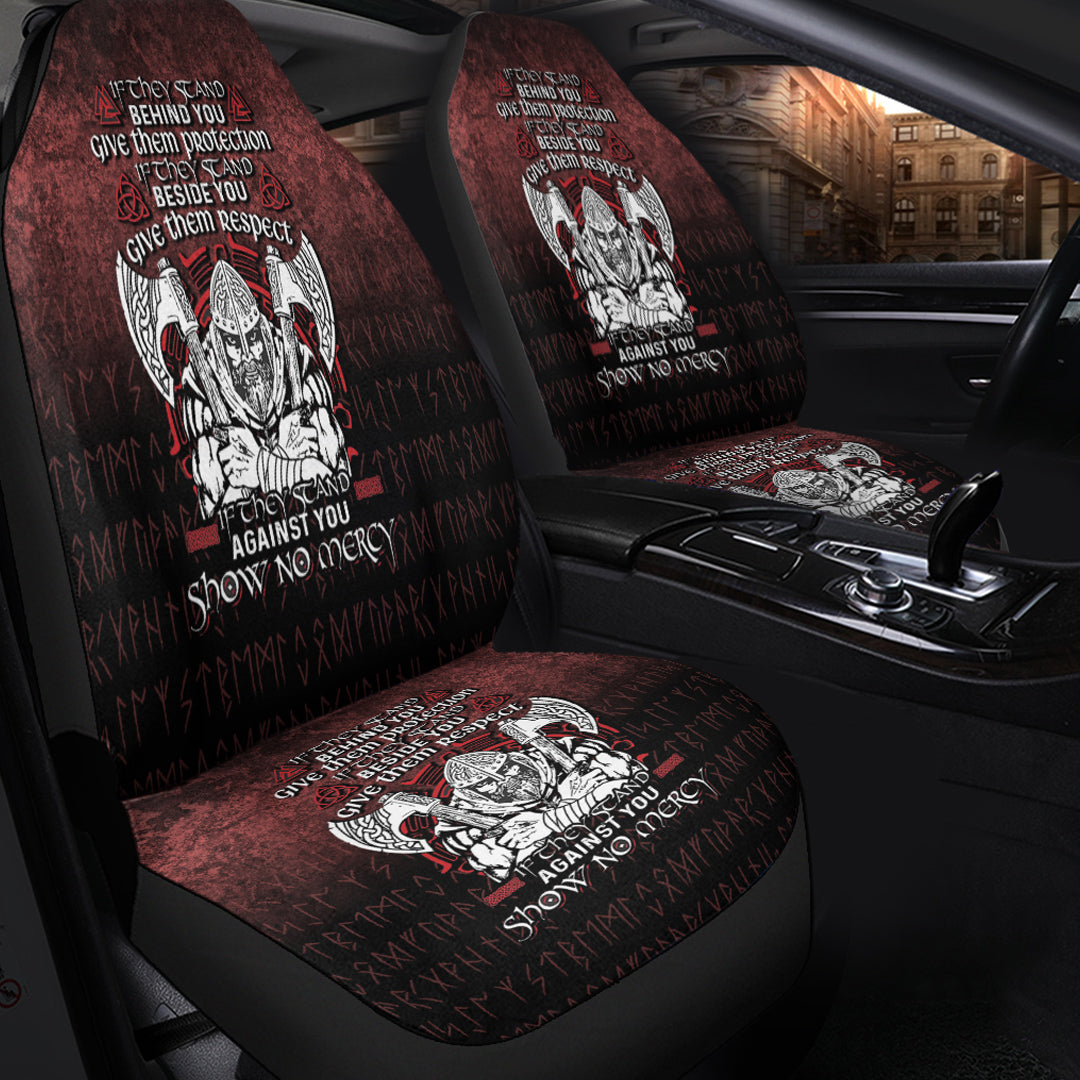 Wonder Print Shop Car Seat Covers - Against You Show No Mercy Car Seat Covers RLT12 - Wonder Print Shop