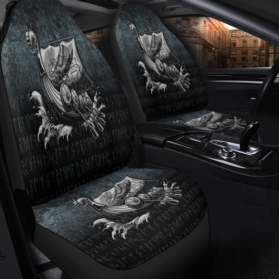 Wonder Print Shop Car Seat Covers - Victory or Valhalla Drakkar Car Seat Covers RLT12 - Wonder Print Shop
