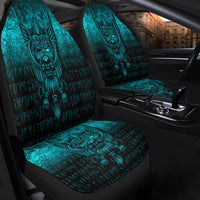Viking Car Seat Covers Viking Odin Allfather In Asgard Cyan Version Car Seat Covers RLT12 - Wonder Print Shop