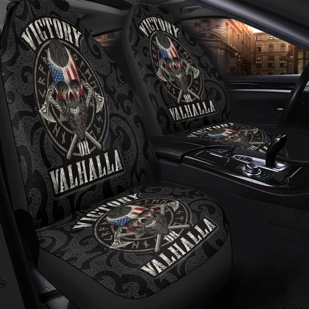 Viking Car Seat Covers Victory or Valhalla Special Version Car Seat Covers RLT12 - Wonder Print Shop