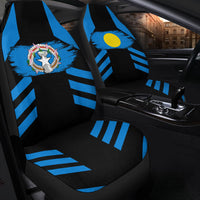 Polynesian Footwear Northern Mariana Flag Car Seat Cover LT6 - Wonder Print Shop