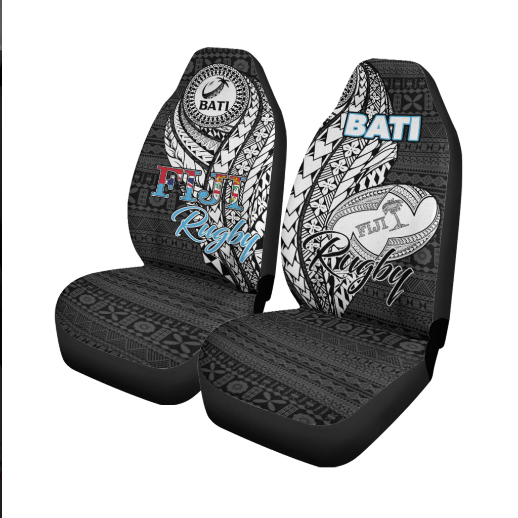 Fiji Rugby Bati Tapa Pattern Car Seat Covers - LT2 - Wonder Print Shop