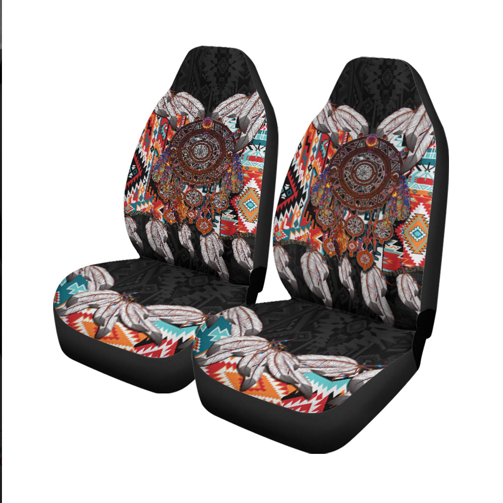 Native American Car Seat Cover Native Patterns Dreamcatcher LT6 - Wonder Print Shop