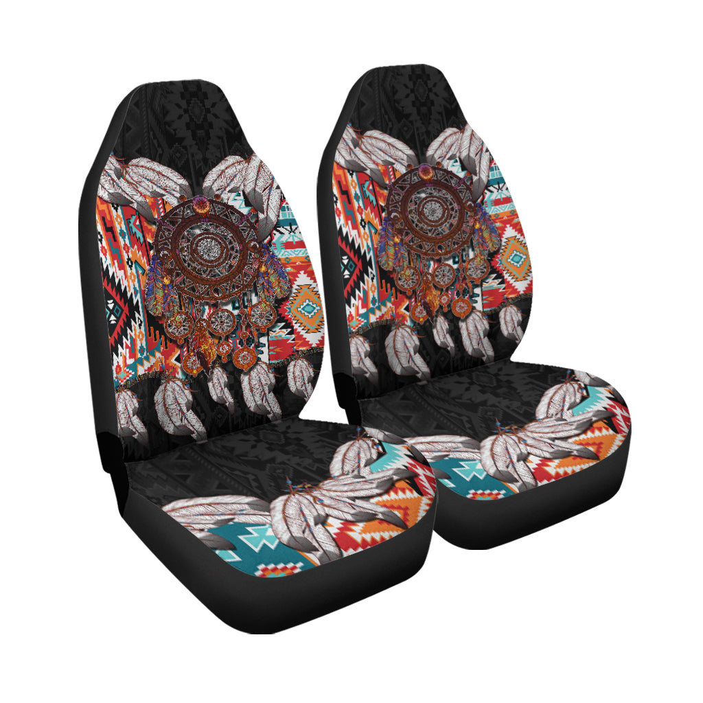 Native American Car Seat Cover Native Patterns Dreamcatcher LT6 - Wonder Print Shop