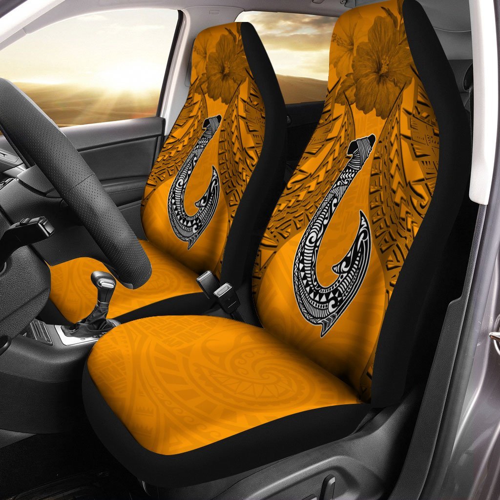 polynesian-hook-car-seat-cover-hibiscus-orange