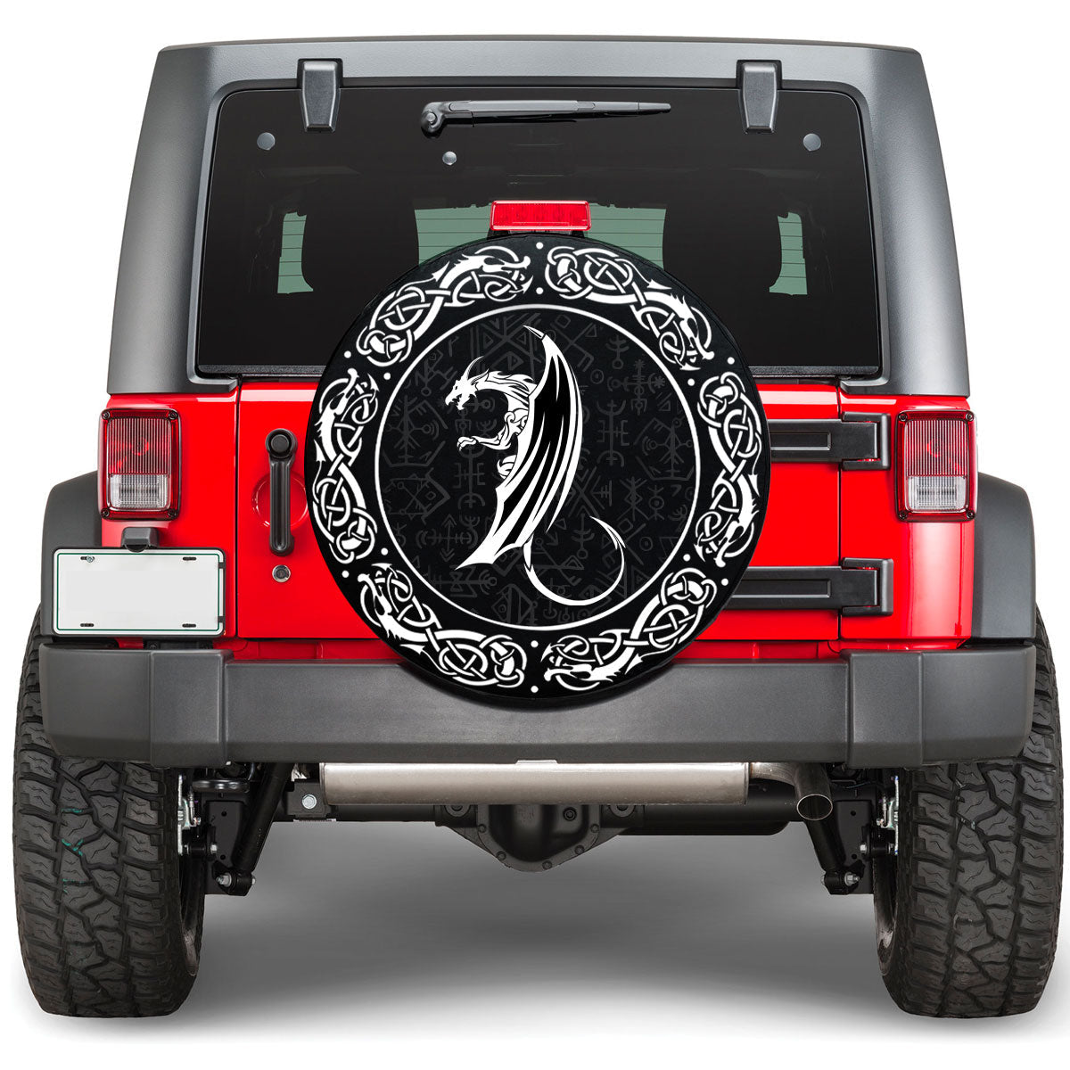 Viking Celtic Dragon 2 Viking Spare Tire Cover RLT12 - Wonder Print Shop