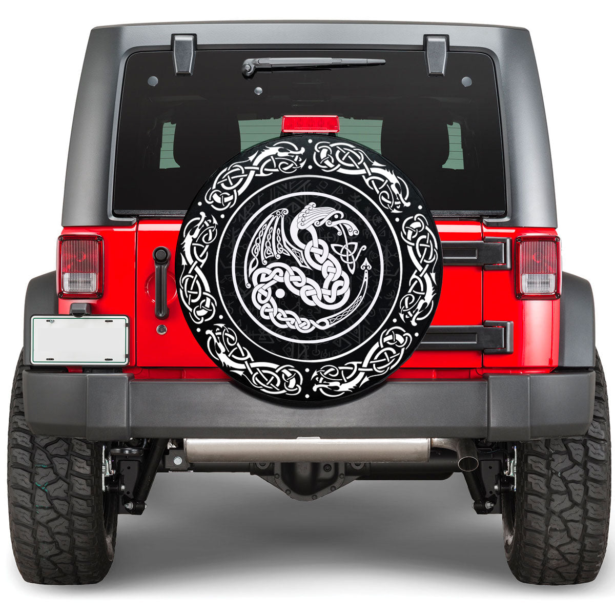 Viking Celtic Dragon 3 Viking Spare Tire Cover RLT12 - Wonder Print Shop