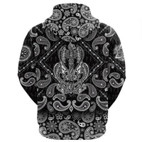 Viking Hoodie Celtic Dragons Thors Hammer Axe Viking with Bandana Paisley Style RLT12 - Wonder Print Shop
