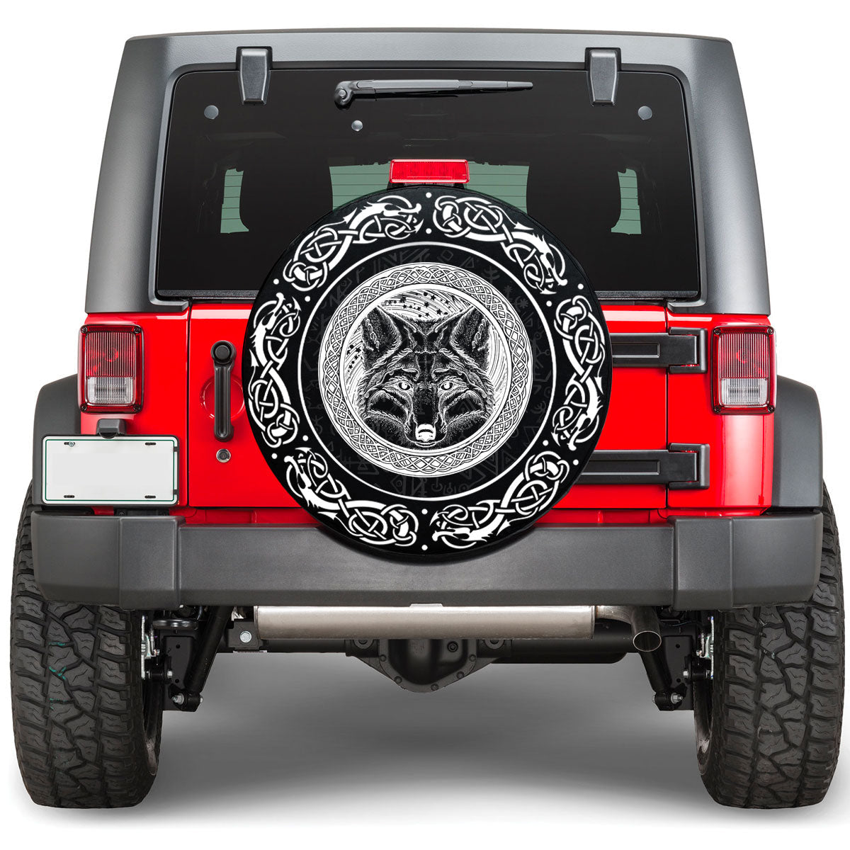 Viking Celtic Fox Viking Spare Tire Cover RLT12 - Wonder Print Shop