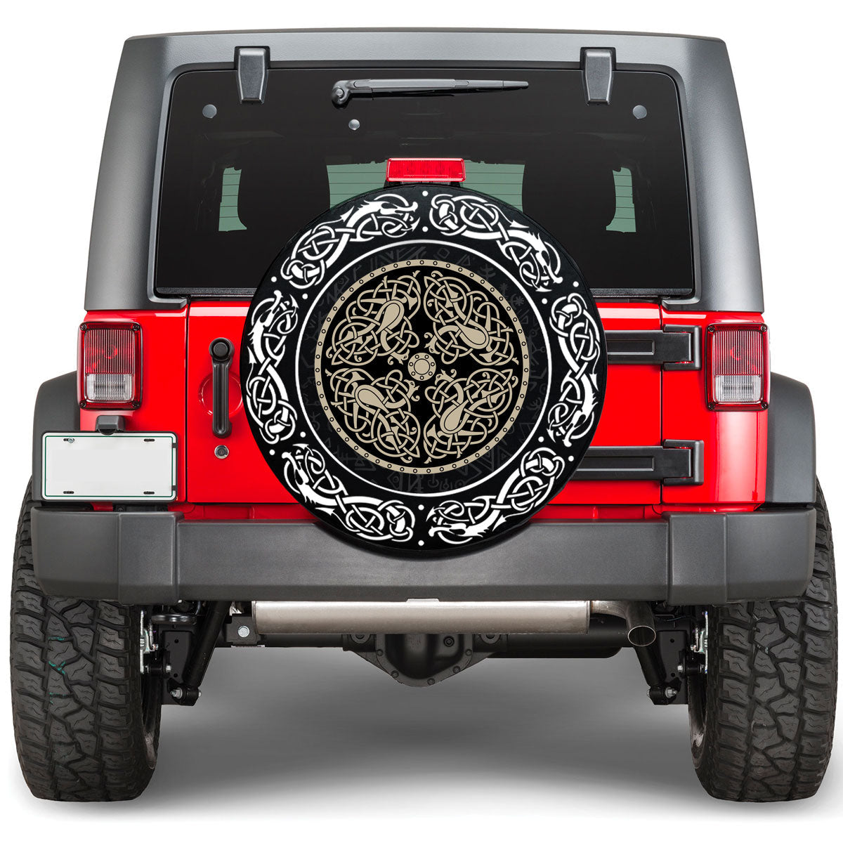 Viking Celtic Knot Viking Spare Tire Cover RLT12 - Wonder Print Shop