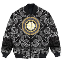 Viking Bomber Jacket Celtic Magic Set with Bandana Paisley Style RLT12 - Wonder Print Shop
