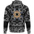 Viking Hoodie Celtic Raven Ornament Frame Colorful with Bandana Paisley Style RLT12 - Wonder Print Shop