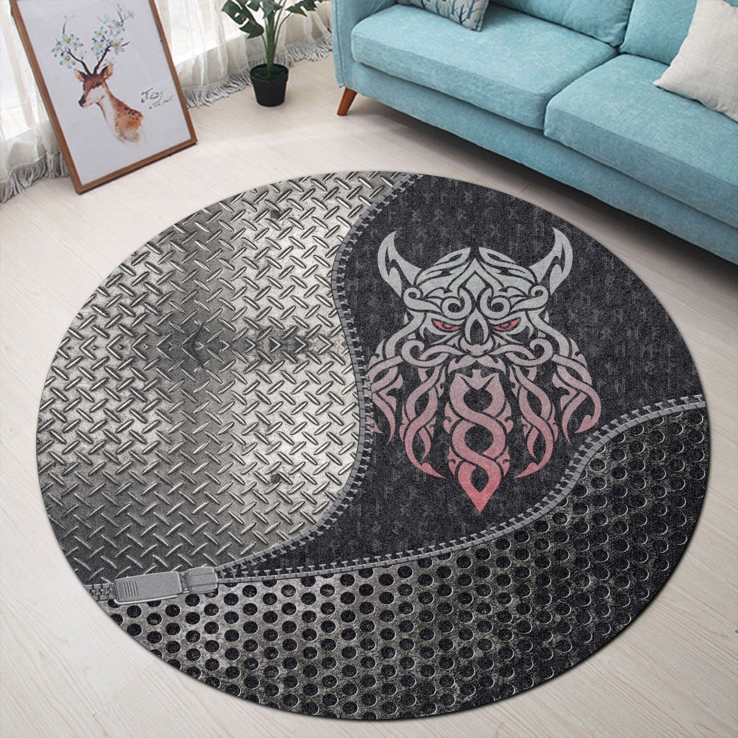 viking-carpet-celtic-tangle-face-round-carpet