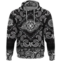 Viking Hoodie Celtic Tattoo and Mystic Tribal Symbol with Bandana Paisley Style RLT12 - Wonder Print Shop