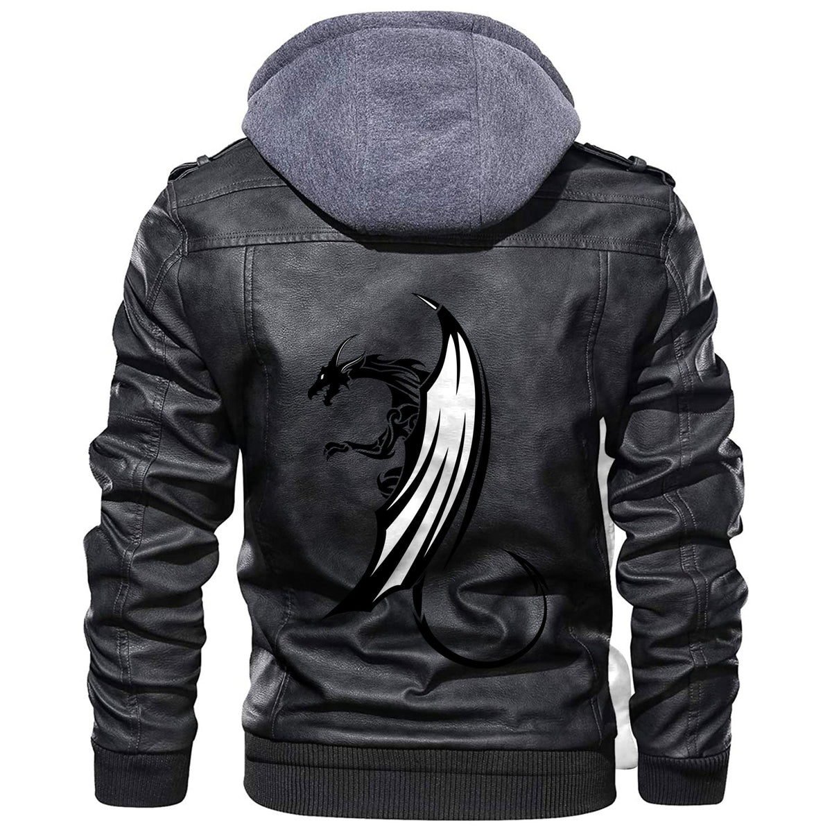 Viking Celtic Dragon Leather Jacket RLT12 - Wonder Print Shop