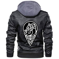 Viking Celtic Dragon Nation Leather Jacket RLT12 - Wonder Print Shop
