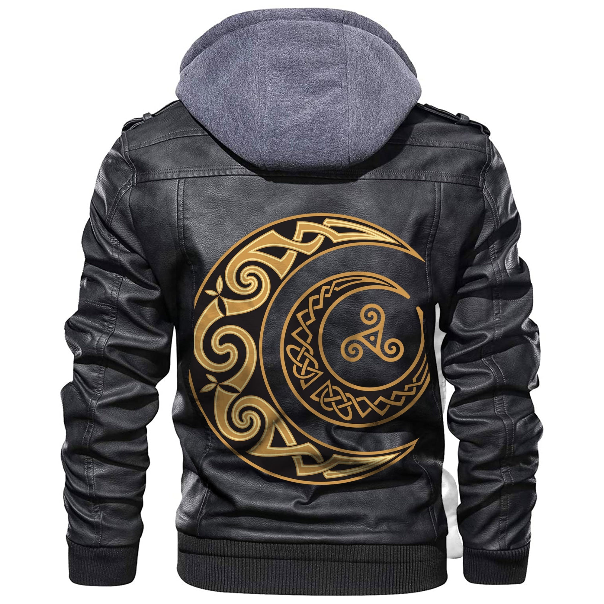 Viking Celtic Moons Leather Jacket RLT12 - Wonder Print Shop