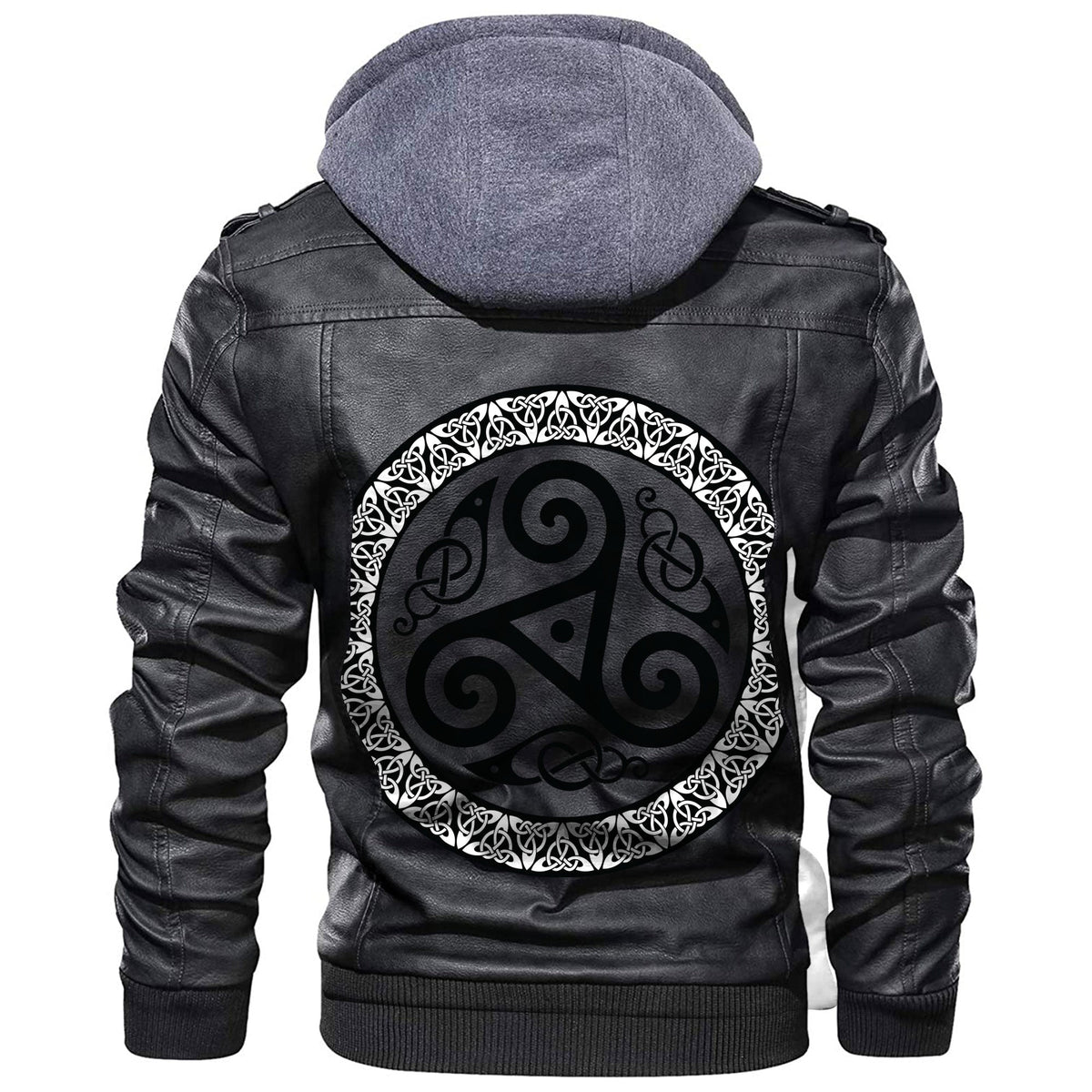 Viking Celtic The Triskele Leather Jacket RLT12 - Wonder Print Shop