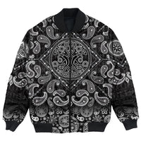 Viking Bomber Jacket Celts Culture with Bandana Paisley Style RLT12 - Wonder Print Shop