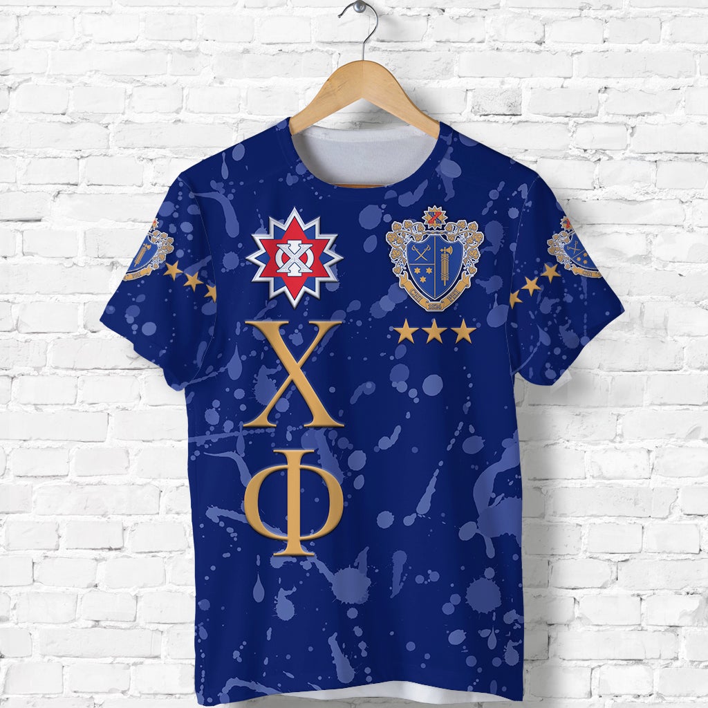 Custom Chi Phi T Shirt Simple Style Blue LT8 - Wonder Print Shop
