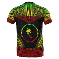 Chuuk T Shirt Chuuk Flag Polynesian Tattoo Reggae - Wonder Print Shop