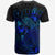 Chuuk T Shirt Chuuk Flag Turtle Hibiscus Blue Kid Style - Wonder Print Shop
